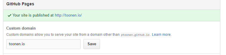 Add a custom domain to GitHub pages
