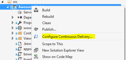 Continuous Delivery from VS2017